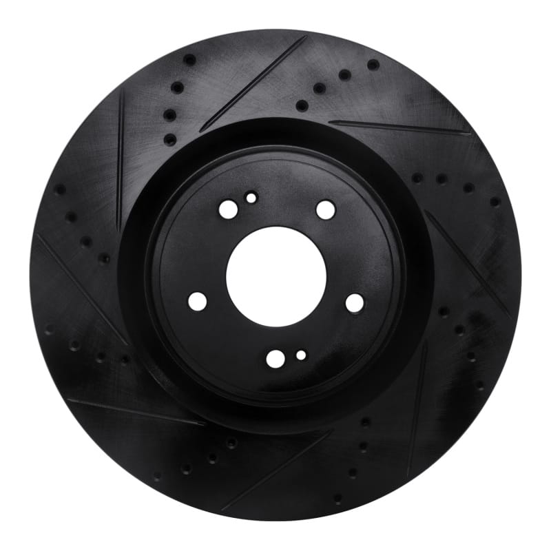 R1 Concepts — R1 08-15 Mitsubishi Lancer Front Left Drilled & Slotted Black Brake Rotor
R1 Brake Rotor Drill