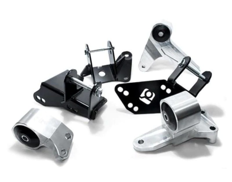 Innovative Mounts — Innovative 96-00 Civic K-Series Silver Aluminum Mounts 85A Bushings (EG/DC Subframe)