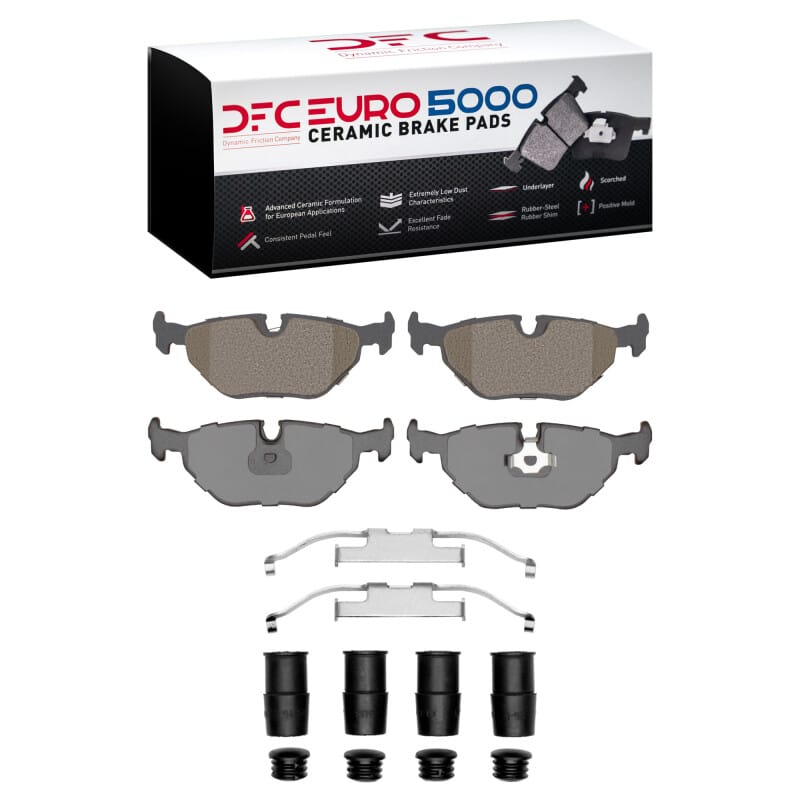 DFC — DFC 87-02 BMW 530i Rear Euro 5000 Ceramic Brake Pads and Hardware Kit
DFC EURO Pads + HW
