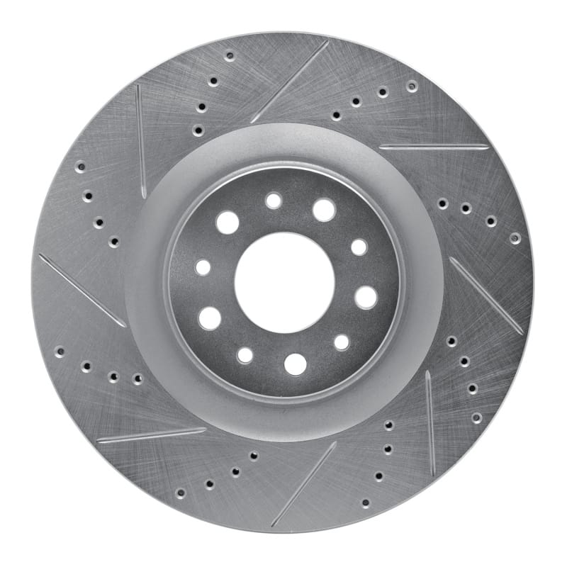 R1 Concepts — R1 14-19 Fiat 500L Front Left Drilled & Slotted Silver Brake Rotor
R1 Brake Rotor Drill