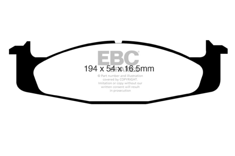 EBC — EBC 94-96 Ford Bronco 5.0 Greenstuff Front Brake Pads
Disc Brake Pad