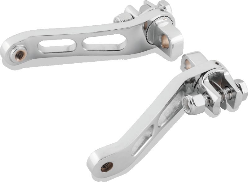 Bikers Choice — Adjustable Forward Control Heel Rest Kit, Chrome