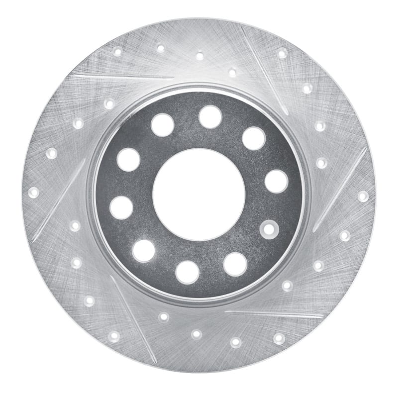 R1 Concepts — R1 17-25 Audi Q2 (Mexico) Rear Right Drilled & Slotted Silver Brake Rotor
R1 Brake Rotor Drill