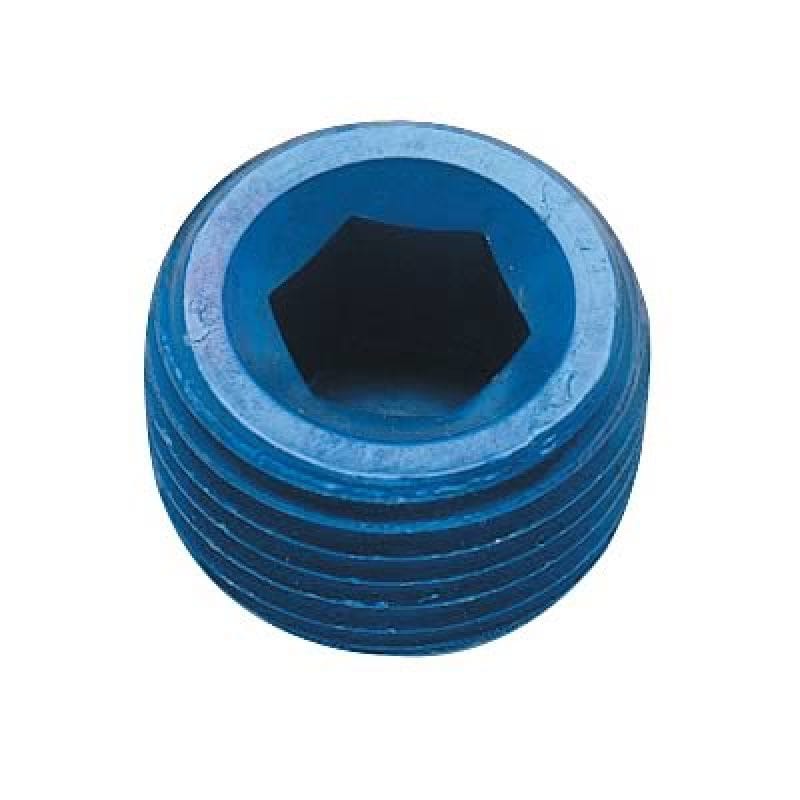 Fragola — Fragola 1/8 NPT Internal Pipe Plug - Blue