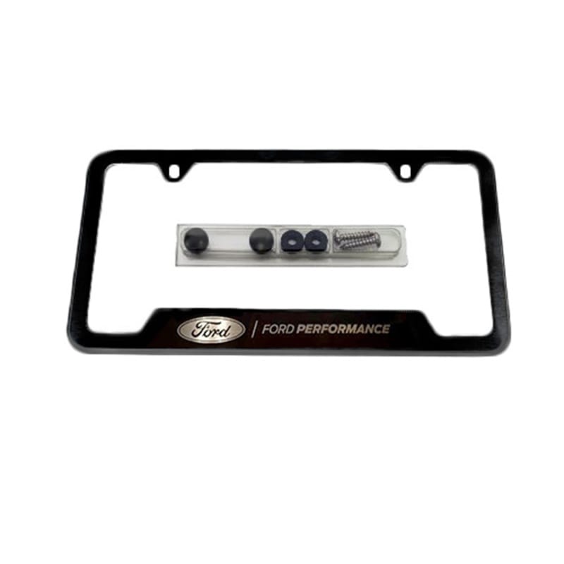 Ford Racing — Ford Racing Stainless Steel Ford Performance License Plate Frame - Black