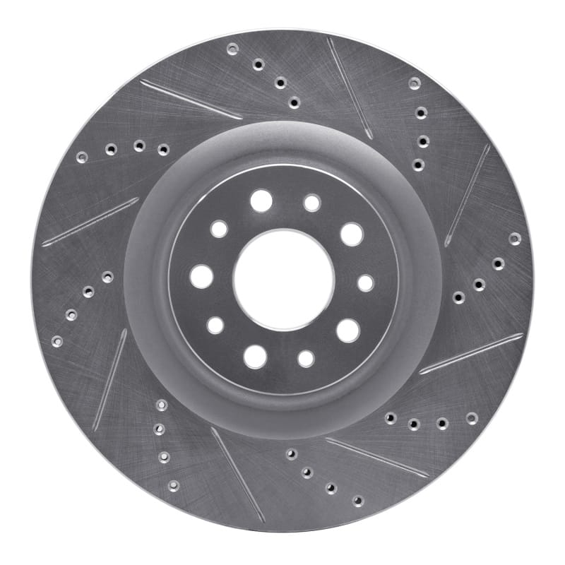 R1 Concepts — R1 14-19 Fiat 500L Front Right Drilled & Slotted Silver Brake Rotor
R1 Brake Rotor Drill