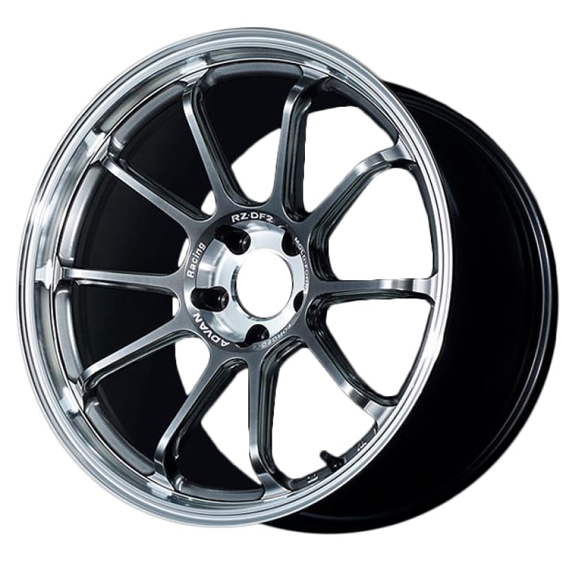 Advan — Advan RZ-DF2 19x9.5 / 5x120 BP / +44 Offset / 72.5 HB - Diamond Cut & Hyper Platinum Black