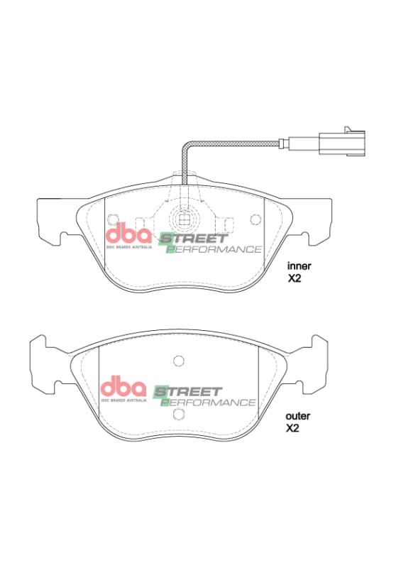 DBA — DBA 2014 Tesla S SP Performance Front Brake Pads
Brake Pad