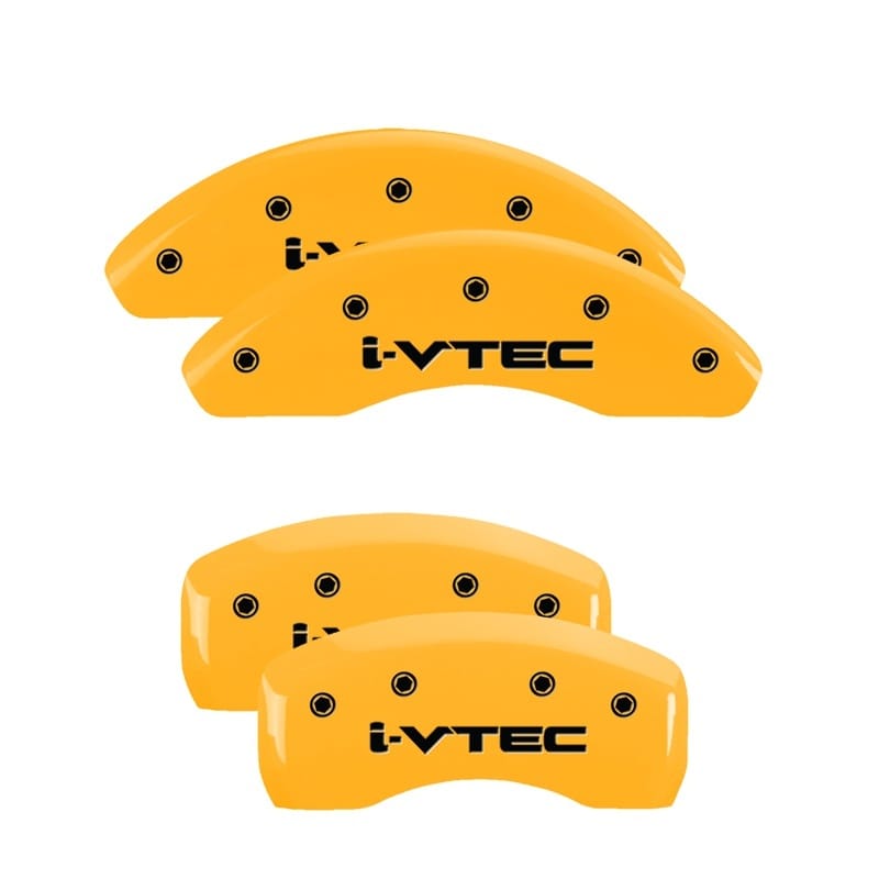 MGP — MGP 4 Caliper Covers Engraved Front & Rear i-Vtec Yellow finish black ch
Caliper Covers