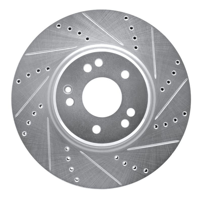 R1 Concepts — R1 94-02 Mercedes-Benz SL600 Left Front Drilled & Slotted Silver Brake Rotor
R1 Brake Rotor Drill