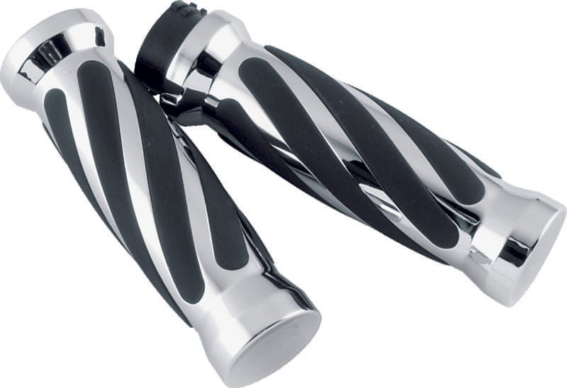 Bikers Choice — Dual Throttle Twisted Grips Chrome-Plated