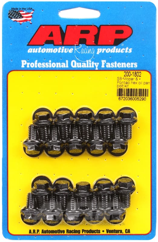 ARP — ARP SB Mopar and Pontiac Hex Oil Pan Bolt Kit