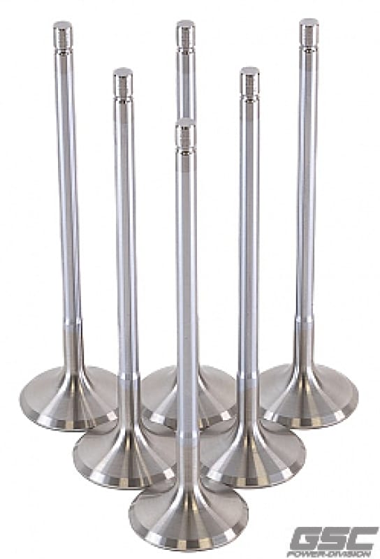GSC Power Division — GSC P-D Toyota G16E-GTS 32mm Head (STD) Chrome Polished Exhaust Valve - Set of 6