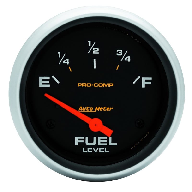 AutoMeter — Autometer Pro-Comp 240E/33F Short Sweep Electronic Fuel Level Gauge
2-5/8" FUEL LEVEL, 2