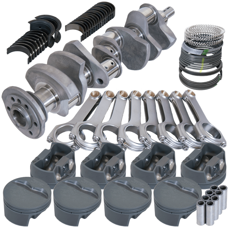 Eagle — Eagle Chevy 327 3.250in Crank 6.125in H-Beam -5cc Flat Top 4.000in Pistons Rotating Assembly
Competition Assembly