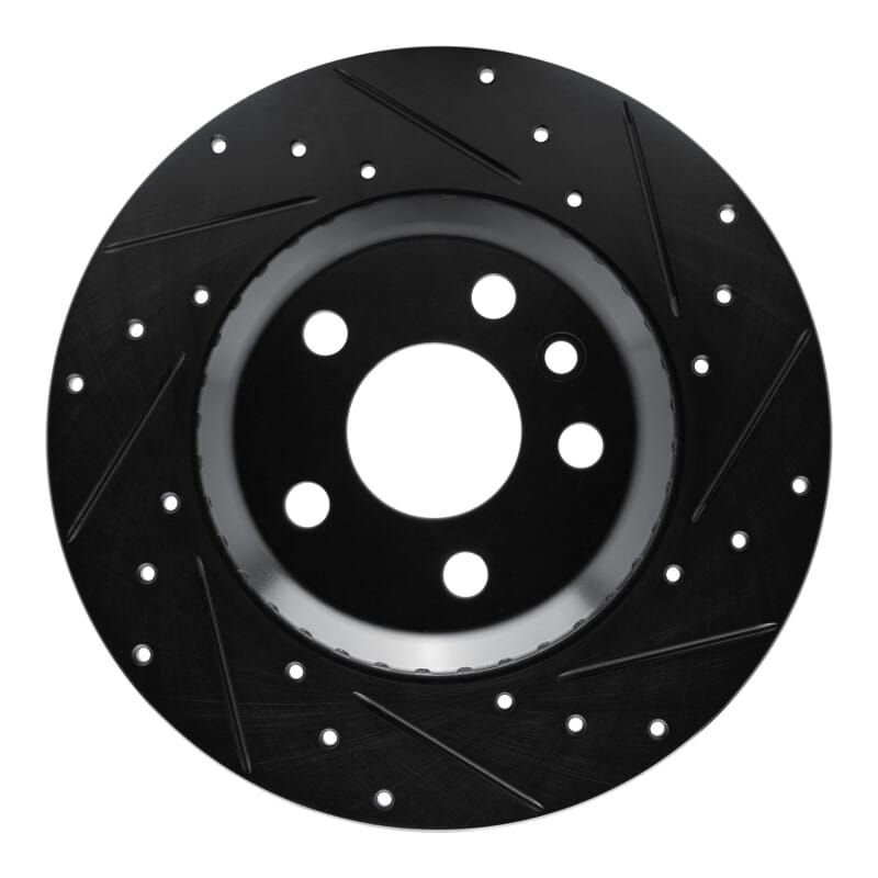 R1 Concepts — R1 20-22 Jaguar E-Pace Rear Right Drilled & Slotted Black Brake Rotor
R1 Brake Rotor Drill