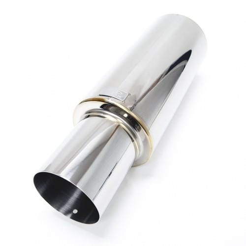 BLOX Racing — BLOX Racing 63.5mm N1 304 SS Universal Exhaust Muffler w/ Angled Tip