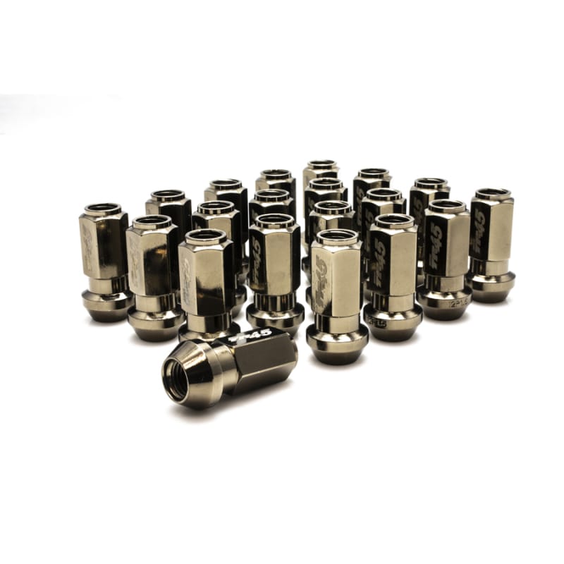 Wheel Mate — Wheel Mate Muteki TR45 Open End Lug Nuts - Titanium Finish - 12x1.50 - 45mm