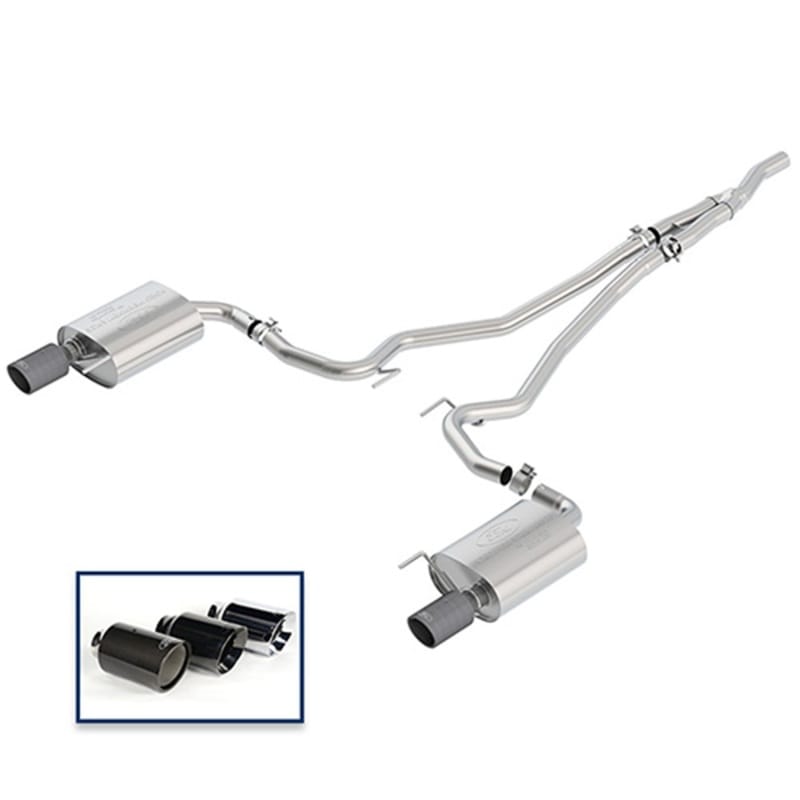 Ford Racing — Ford Racing 2018 Mustang 2.3L Ecoboost Cat-Back Touring Exhaust System w/Carbon Fiber Tips
Exhaust System Kit