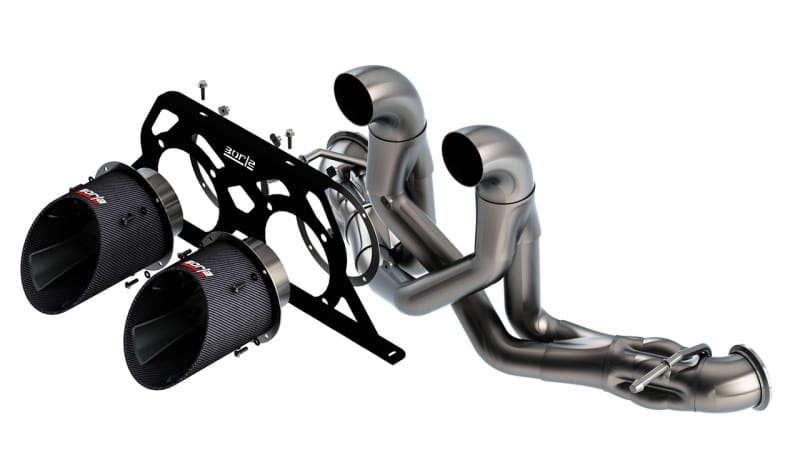 Borla — Borla 2017-2022 Ford GT 3.5L V6 AT/MT RWD 2DR 3-2in ATAK Catback 5in Dual Round Angle Cut CF Tips
Cat-Back System