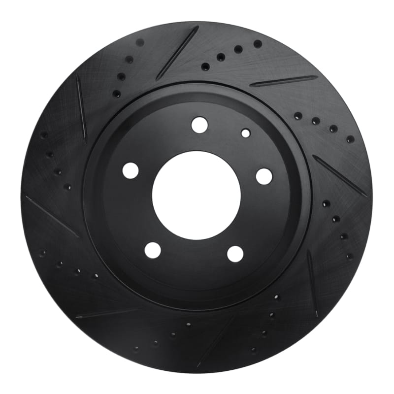 R1 Concepts — R1 04-11 Mazda RX-8 Rear Left Drilled & Slotted Black Brake Rotor
R1 Brake Rotor Drill