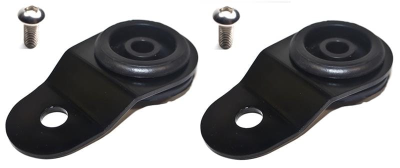Torque Solution — Torque Solution Radiator Mount Combo with Inserts (Black) : Mitsubishi Evolution 7/8/9