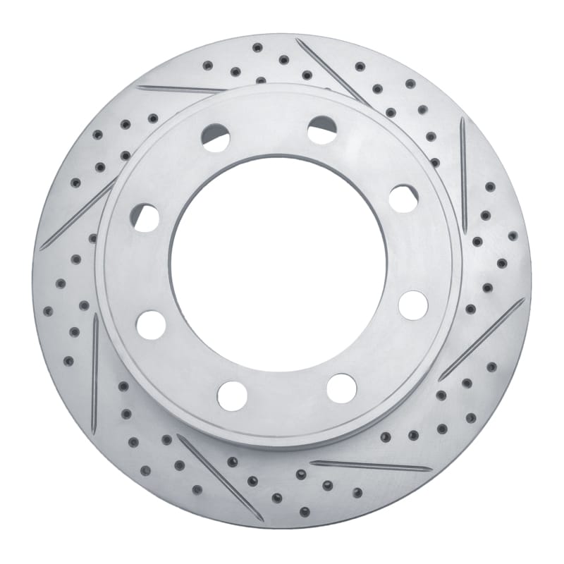 R1 Concepts — R1 99-05 Ford Excursion Front Right Drilled & Slotted Geo-Carbon Rotor