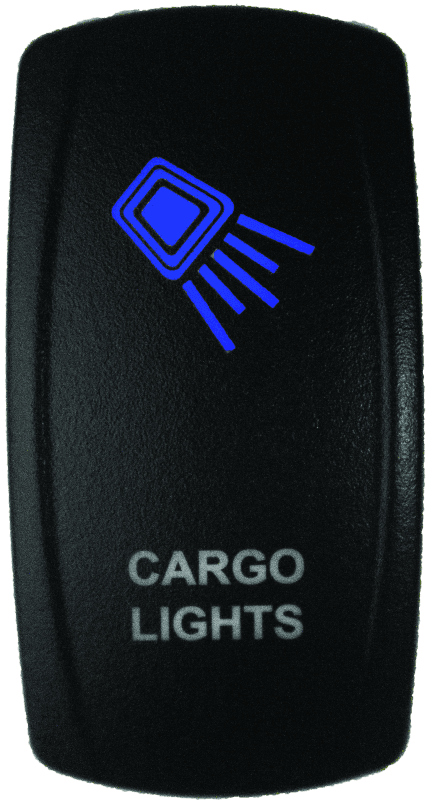 DragonFire Racing — Dual LED Switch, Laser-Etched, Cargo Light, Blue