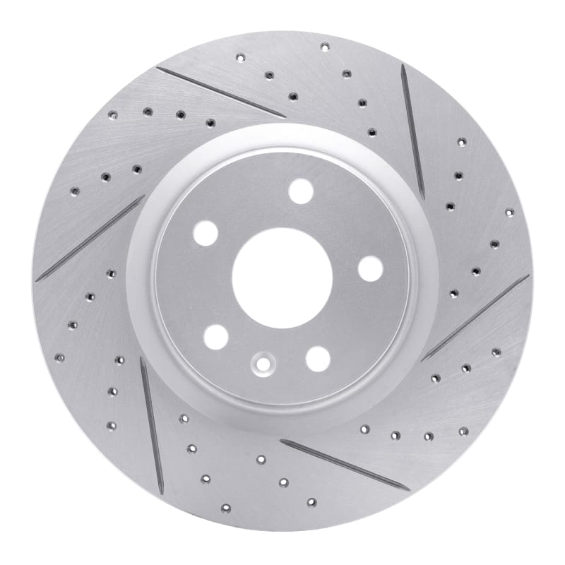 R1 Concepts — R1 13-19 Buick Regal Front Right Drilled & Slotted Geo-Carbon Rotor