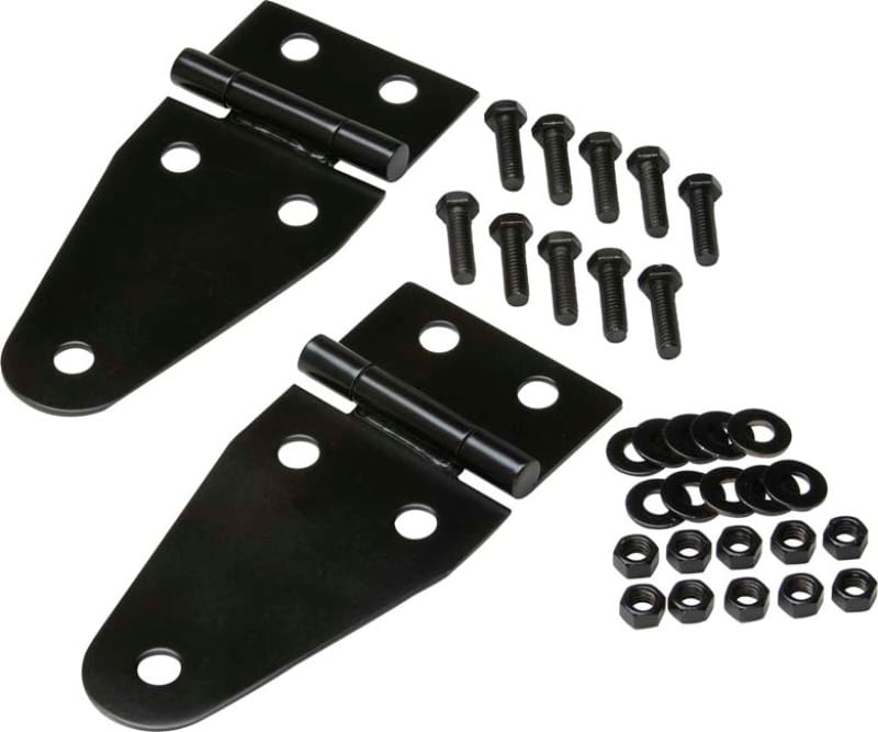 Kentrol — Kentrol 55-95 Jeep CJ/Wrangler YJ Hood Hinge Pair - Powdercoat Black