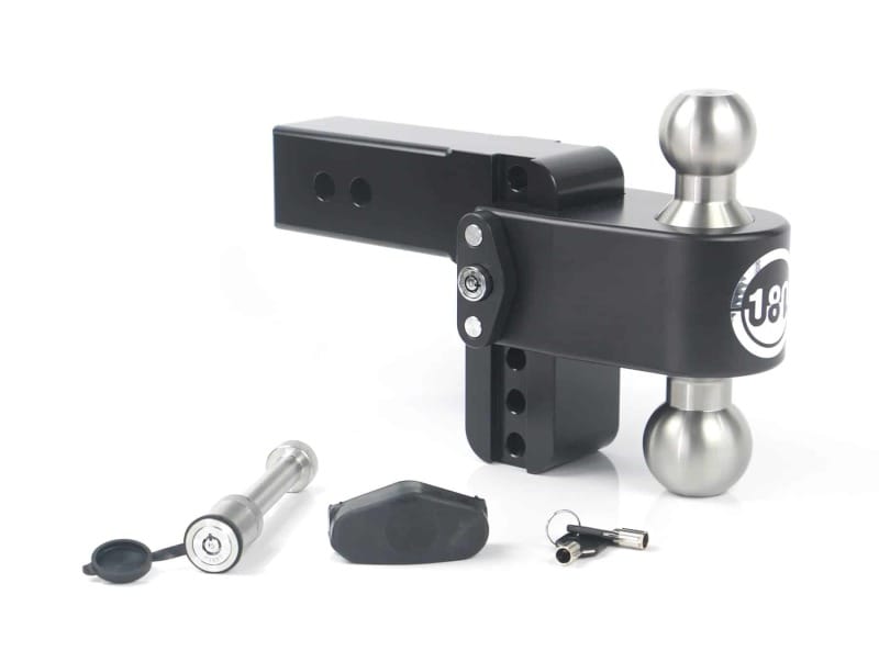 Weigh Safe — Weigh Safe 180 Hitch 4in Drop Hitch & 2.5in Shank (10K/18.5K GTWR) w/WS05 - Black Cerakote