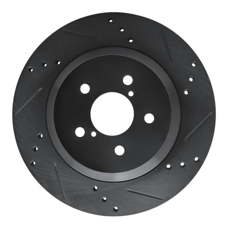 R1 Concepts — R1 -23 Subaru Crosstrek Rear Right Drilled & Slotted Black Brake Rotor
R1 Brake Rotor Drill