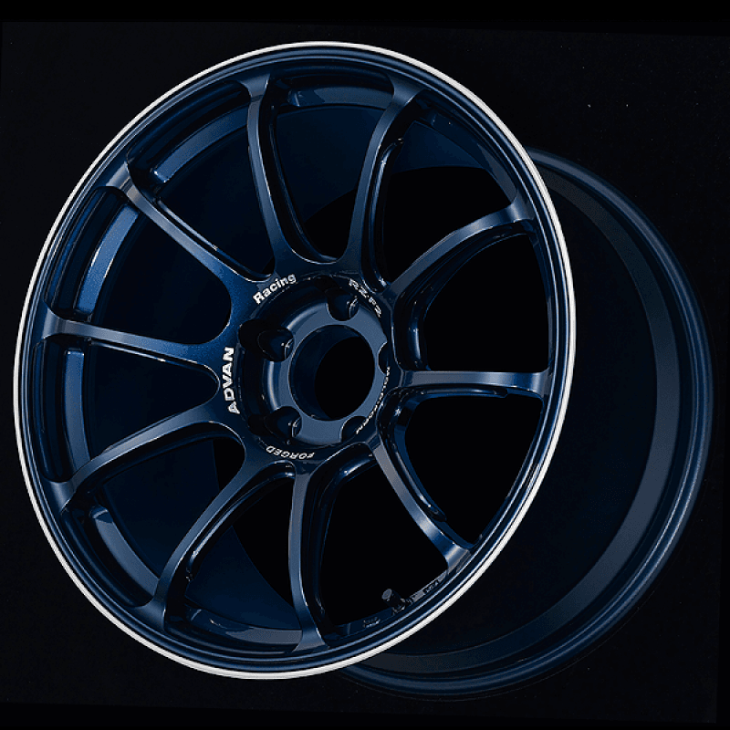 Advan — Advan RZ-F2 18x7.5 / +48 Offset / 5x114.3 / 73mm Bore / Racing Titanium Blue and Ring
