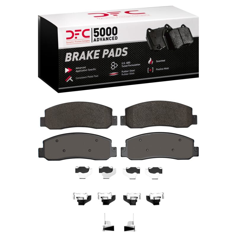 DFC — DFC 10-12 Ford F-350 Super Duty 2WD Front 5000 Advanced Semi Metallic Brake Pads and Hardware Kit
DFC Brake Pad Set