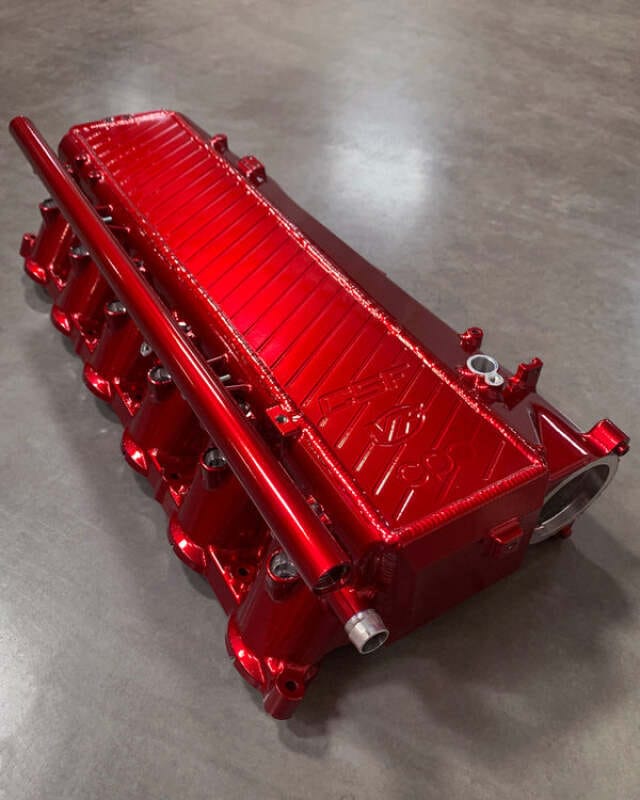 CSF — CSF Toyota A90/A91 Supra/ BMW G-Series B58 Charge-Air Cooler Manifold - Candy Apple Red