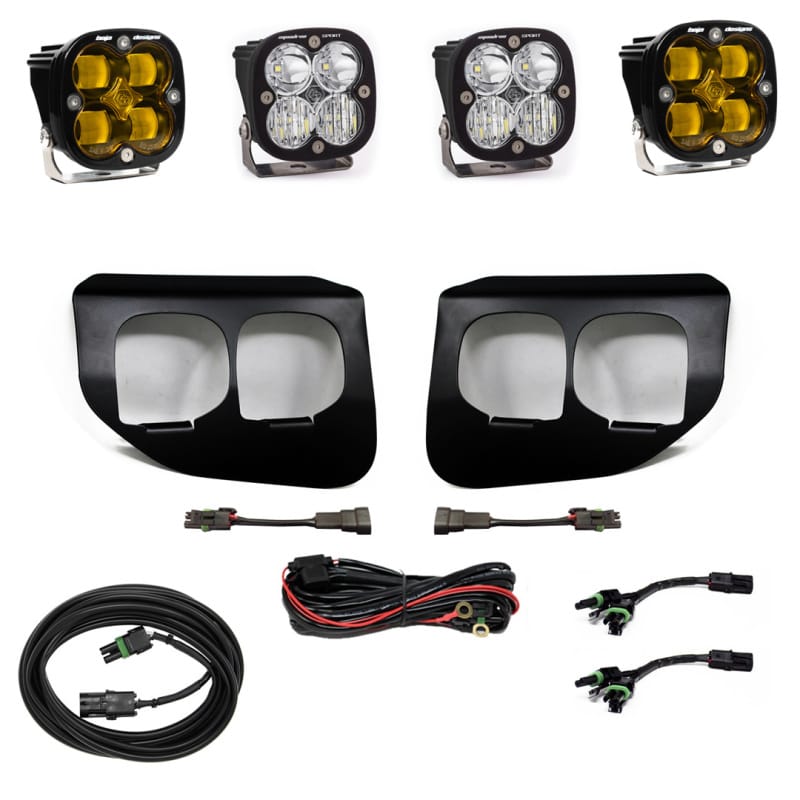 Baja Designs — Baja Designs Ford Super Duty (20-On) Fog Lights Dual FPK Amber SAE/Sport DC Baja Designs