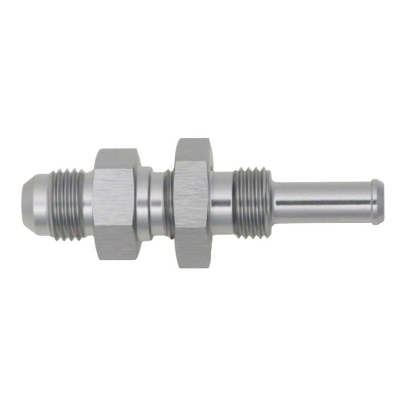 DeatschWerks — DeatschWerks 6AN Male Flare to Straight 5/16in Single Hose Barb - Anodized DW Titanium
Lines & Fittings