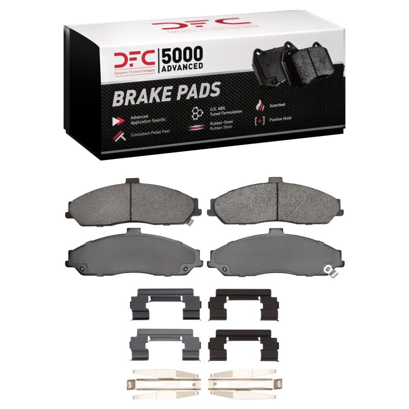 DFC — DFC 97-10 Chevrolet Corvette Front 5000 Advanced Semi Metallic Brake Pads and Hardware Kit
DFC Brake Pad Set