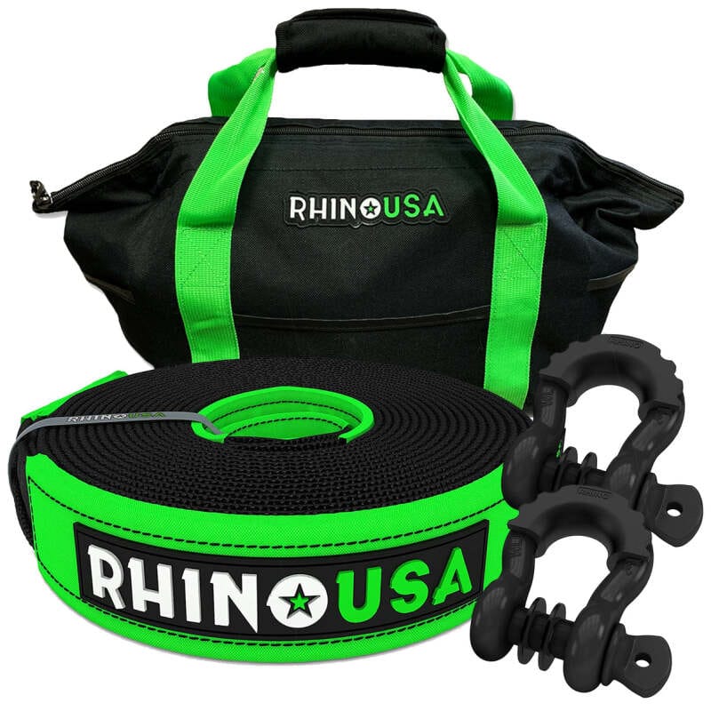 Rhino USA — Rhino USA 30Ft Tow Strap/Shackles Combo
Tow Strap
