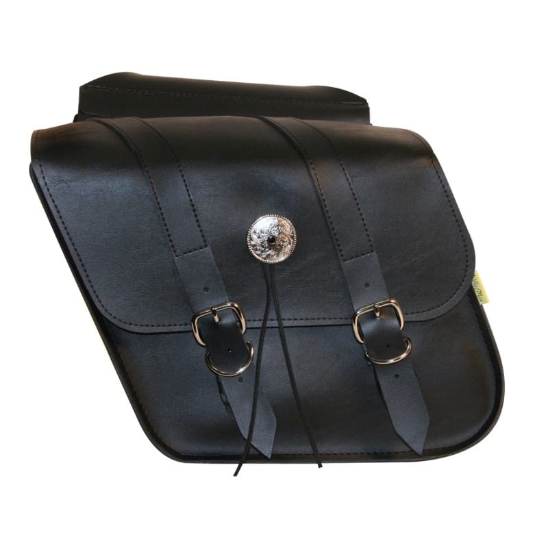 Willie & Max — Willie & Max Universal Deluxe Compact Slant Saddlebags (12 in L x 9.5 in W x 5.5 in H) - Black