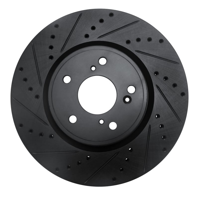 R1 Concepts — R1 2013-2025 Acura Integra Front Left Drilled & Slotted Black Brake Rotor
R1 Brake Rotor Drill
