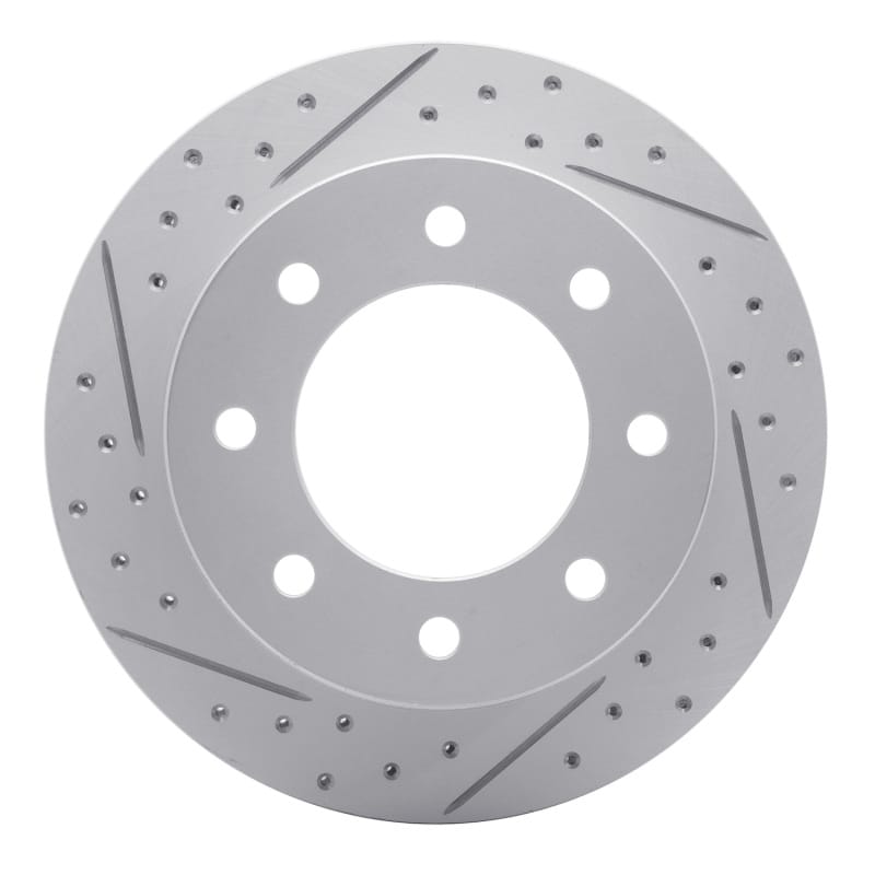 R1 Concepts — R1 99-25 Chevrolet Suburban 2500 Rear Left Drilled & Slotted Geo-Carbon Rotor