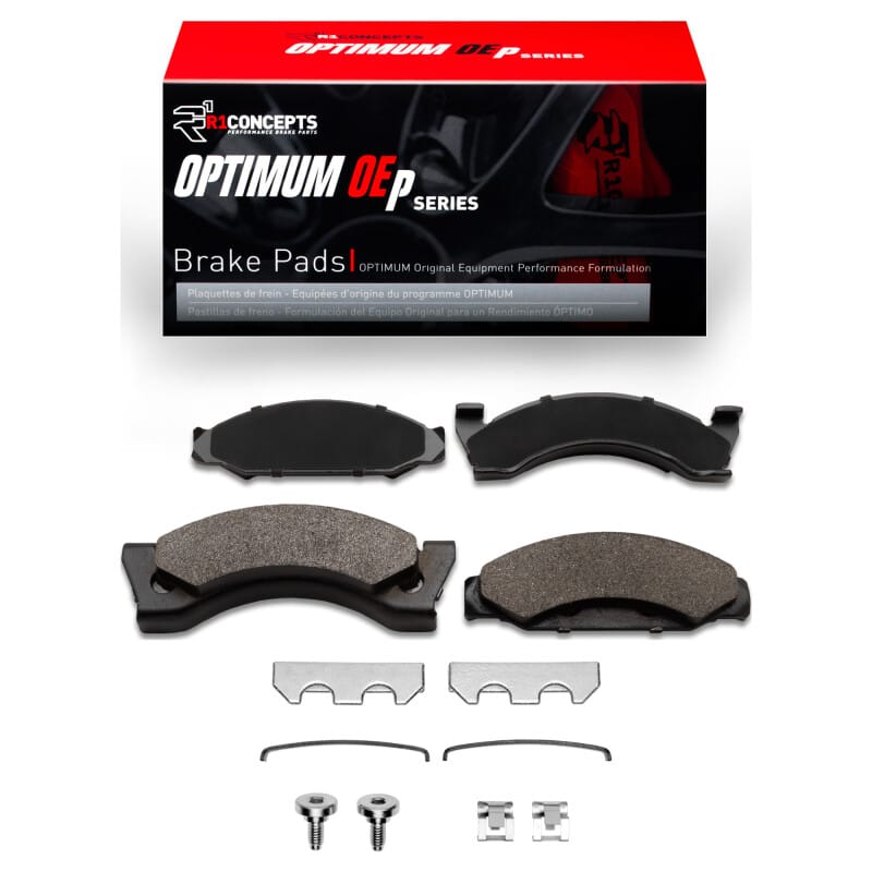 R1 Concepts — R1 74-81 American Motors Gremlin Front Optimum OE Pads & Hardware Kit
R1 Optimum Oe Pads a