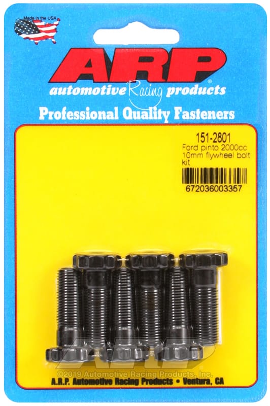 ARP — ARP Ford 2000cc Pinto M10 x 1.0 Thread Size Flywheel Bolt Kit