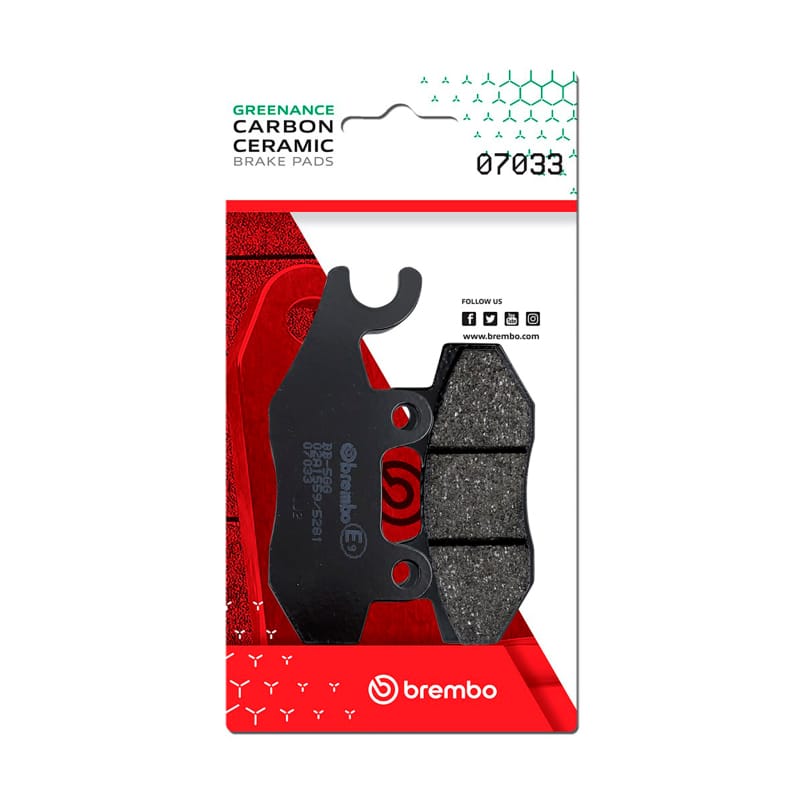 Brembo OE Powersports — Brembo OE Kymco Super/Kymco Yager/Kymco Yup/Kymco Zing Carbon Ceramic Brake Pad - Front