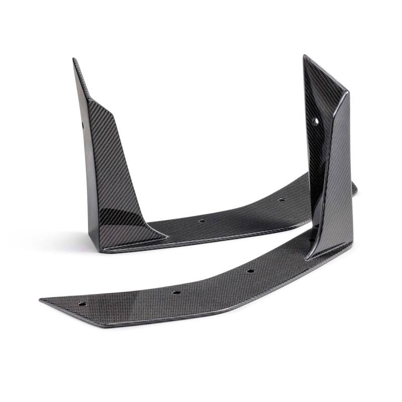 Anderson Composites — Anderson Composites 2024 Ford Mustang Type-GT5 Carbon Fiber Front Splitter Wickers