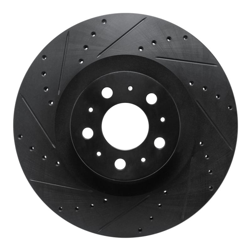 R1 Concepts — R1 20-25 Tesla Model Y Front Left Drilled & Slotted Black Brake Rotor
R1 Brake Rotor Drill
