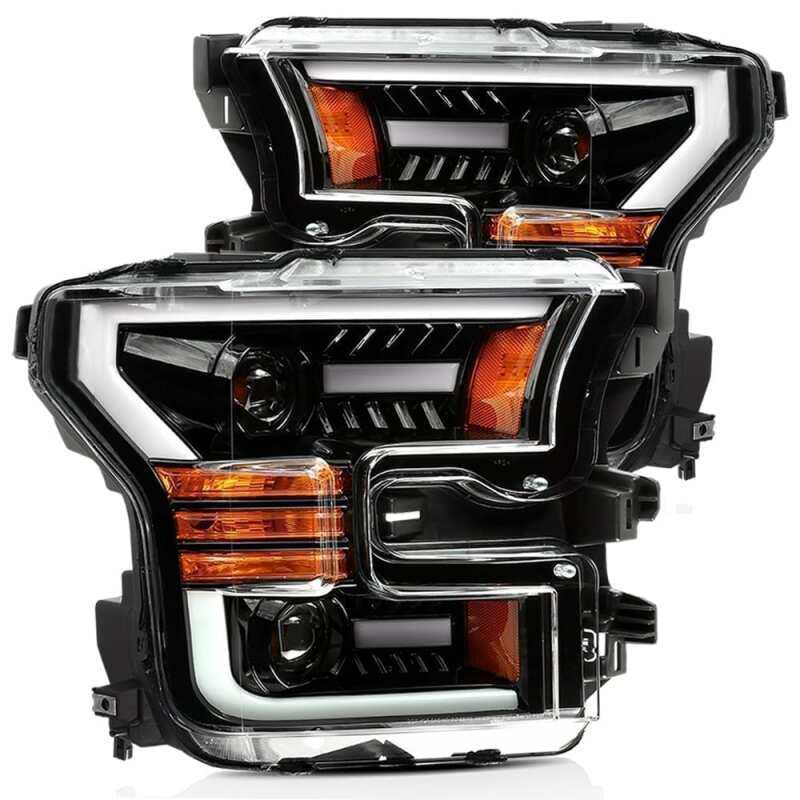 AlphaRex — AlphaRex 15-17 Ford F-150 LUXX LED Projector Headlights Plank Style Alpha Blk w/Activ Light/DRL
Projector Headlights