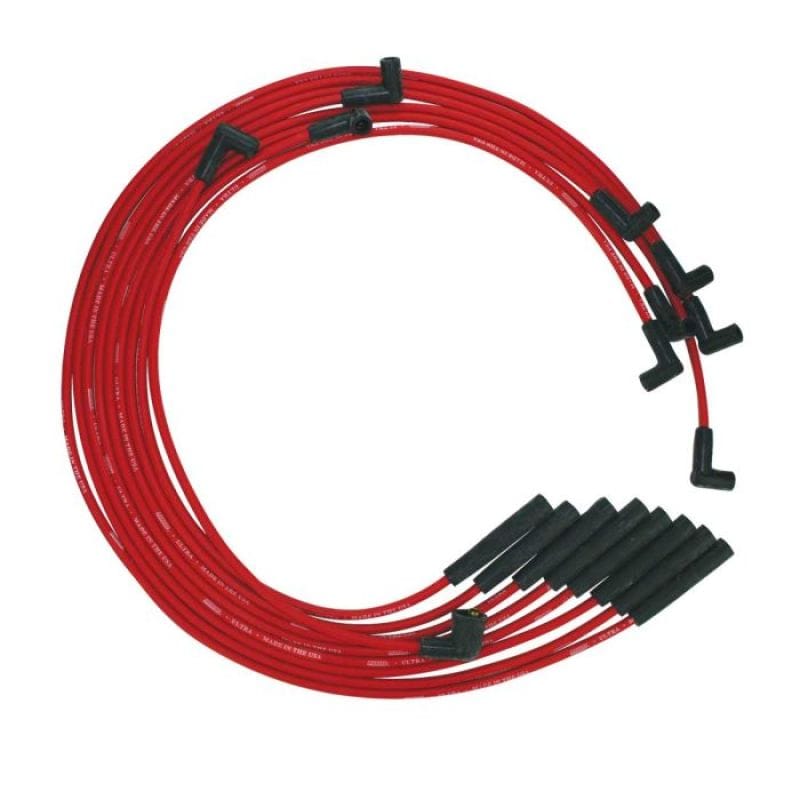 Moroso — Moroso BB Chrysler Mopar 361/383/400/440 Str Plug HEI Ultra Spark Plug Wire Set - Red