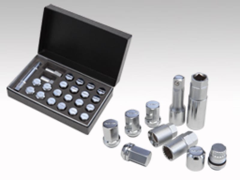 Rays — Rays M12x1.25 19mm Hex w/ 2 Piece Double Lock Nut Set - Chrome